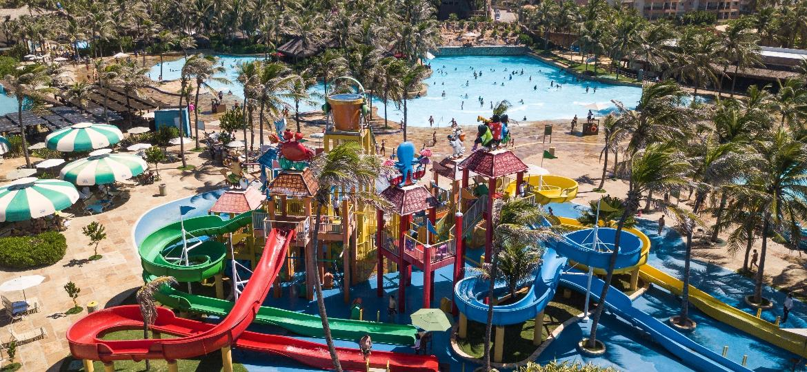 O maior parque aquático da América Latina está no Brasil, é o Beach Park! Foto: Reprodução/Beach Park.