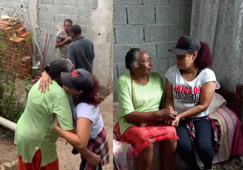 O casal trocou os presentes de casamento por doações e ajudou a concluir a casa da idosa com câncer que vivia abandonada. - Foto: reprodução Instagram