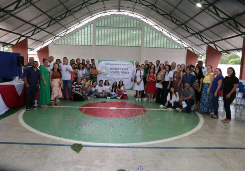 Essas duas escolas do Ceará então entre as 10 melhores do mundo! Trabalhando temas como ecologia e saúde mental, as duas chegaram em uma das listas mais disputadas do mundo! Foto: Reprodução/Secretaria da Educação do Ceará.