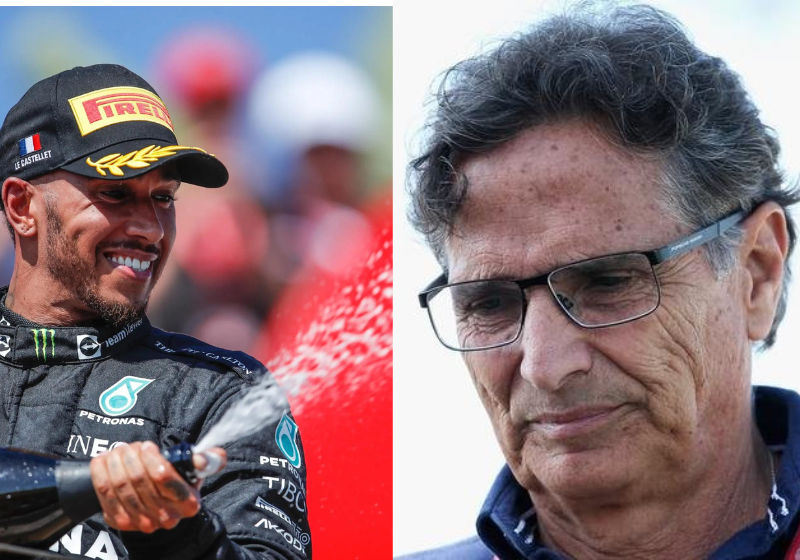 As falas homofóbicas e racistas de Nelson Piquet contra Lewis Hamilton, levaram o ex-piloto a ser condenado pela justiça. Foto: Reprodução/Metrópoles e Playoffs.