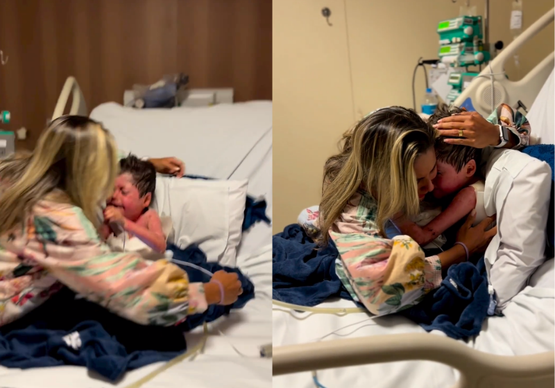 Mãe e filho têm um reencontro emocionante após o garotinho ficar 16 dias em coma. - Foto: reprodução redes sociais