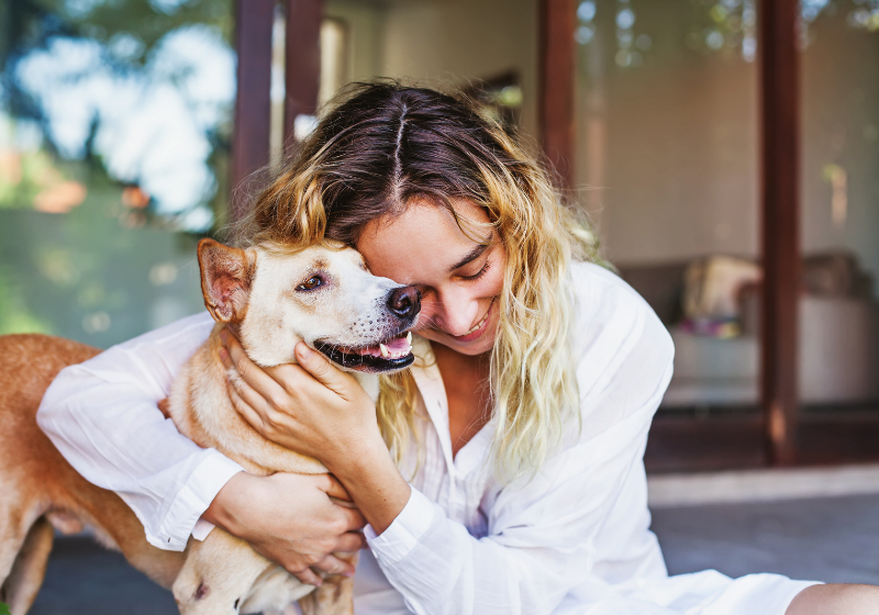 Os animais ajudam contra depressão, ansiedade e outros problemas emocionais, confirma a pesquisa feita nos Estados Unidos. - Foto: Canva