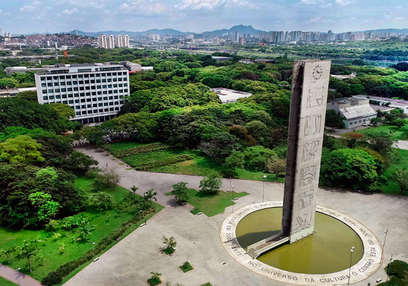 A Universidade de São Paulo (USP) ficou entre 100 melhores do mundo pela primeira vez. Foto: Reprodução/USP.