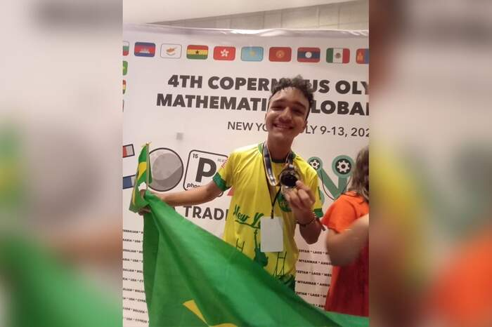 Gabriel já tem mais de 20 medalhas em competições escolares. Orgulho! Foto: Reprodução/Arquivo pessoal.