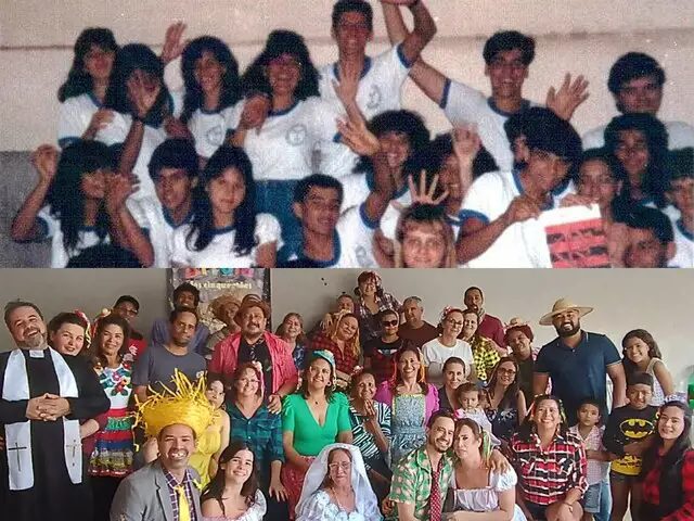 Desde a década de 1990 até agora, a turma do colégio E. E. Rui Barbosa segue unida. Foto: Arquivo pessoal