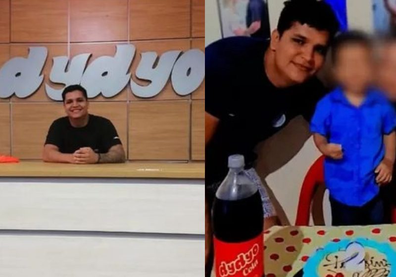 Keoma Messias de Oliveira, o pai demitido por tirar foto ao lado do refrigerante da concorrente, foi contratado pela empresa rival e agradeceu a Deus nas redes - Fotos: reprodução / redes sociais