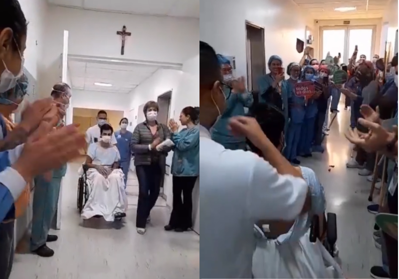 O anestesista sofreu uma parada cardíaca, mas foi reanimado pelos colegas em tempo. A recuperação dele foi muito comemorada no hospital. - Foto: reprodução Instagram