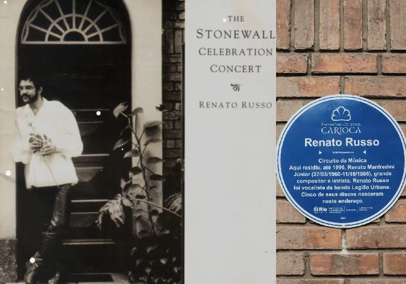 O prédio onde Renato Russo viveu em Ipanema no Rio de Janeiro, foi capa de um disco solo e agora virou Patrimônio Cultural da cidade - Fotos: reprodução / divulgação