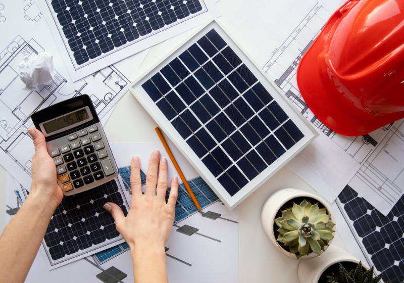 A energia solar não só reduz a conta no final do mês, mas traz uma série de benefícios para o cliente. É possível financiar em várias vezes - Foto: Reprodução/Freepik.