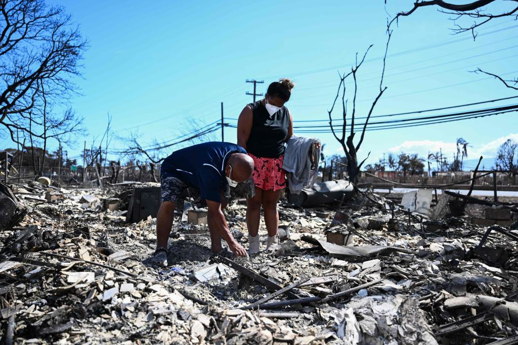 Segundo o governador do Havaí, os incêndios foram catastróficos. Foto: Reprodução/AFP.