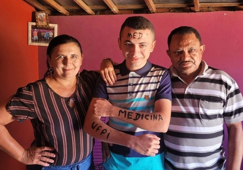 Filho de agricultores, Antônio é o mais novo aprovado em Medicina da UFPI - Foto: arquivo pessoal