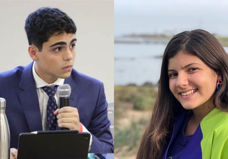 Henrique e Bianca são os únicos brasileiros na lista dos melhores estudantes do mundo. - Fotos: arquivo pessoal