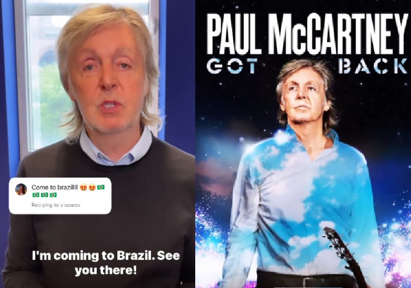 Paul McCartney gravou um vídeo no Instagram chamando para os shows dele Brasil em novembro e dezembro - Fotos: reprodução / Instagram @paulmccartney