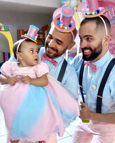 A família no aniversário de 1 ano de Sofia. - Foto: reprodução redes sociais