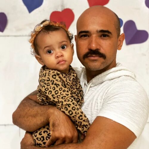 Sofia e o papai Valdi atualmente. - Foto: reprodução redes sociais