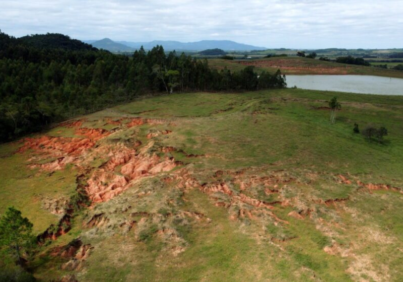 O Sítio Paleontólogio Buriol, em São João do Polêsine, foi palco da descoberta. Foto: Reprodução/Rodrigo Temp Müller.