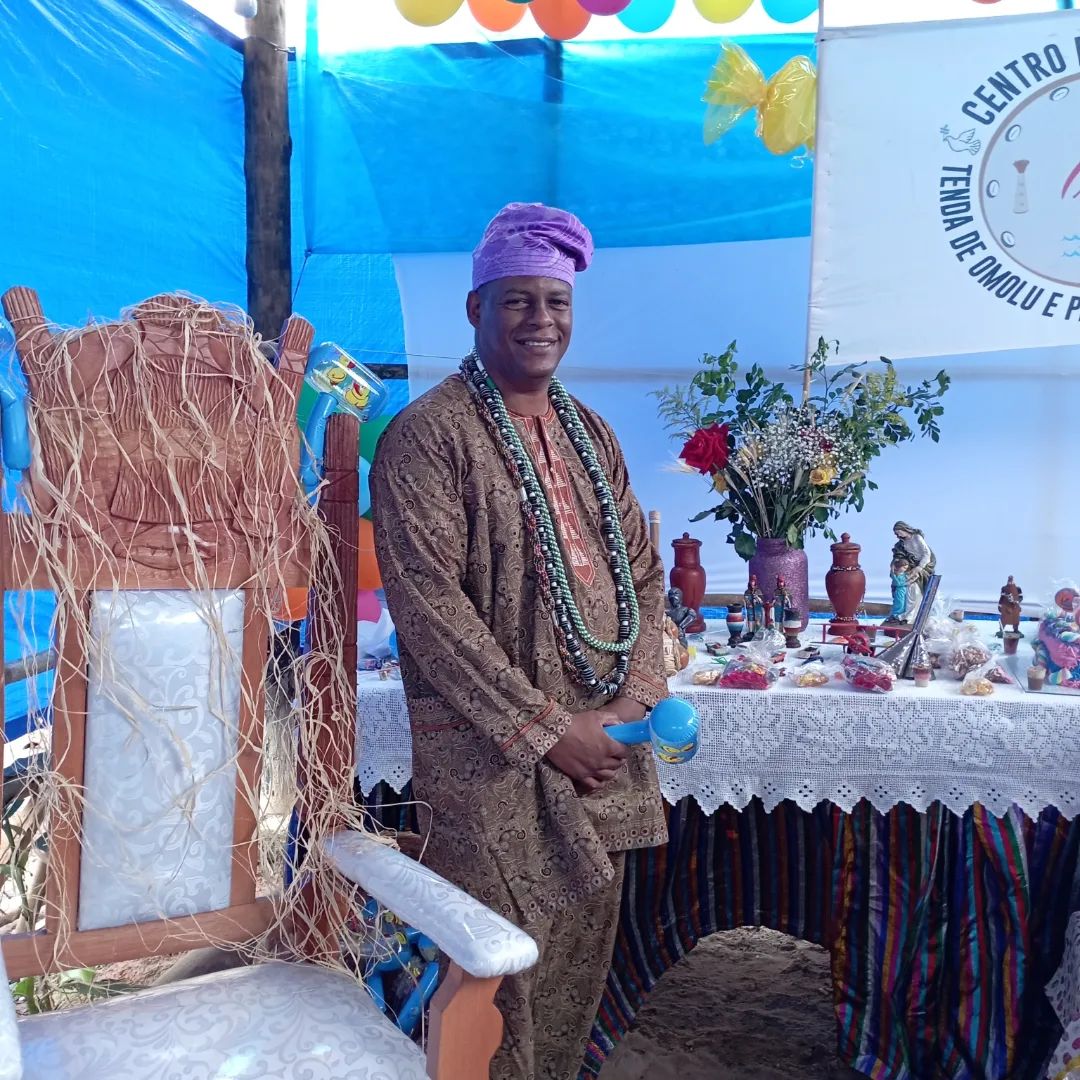 Pai Mário é sacerdote da Umbanda e Mestre em Reik xamânico - Foto: reprodução redes sociais