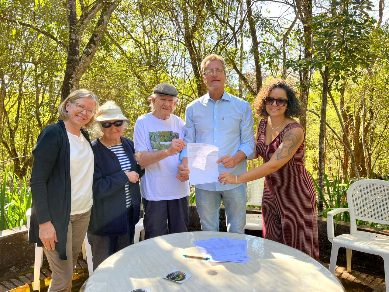 A assinatura do termo aconteceu no último dia 18 no Sìtio das Neves. Foto: Reprodução/Eugênio Giovenardi.