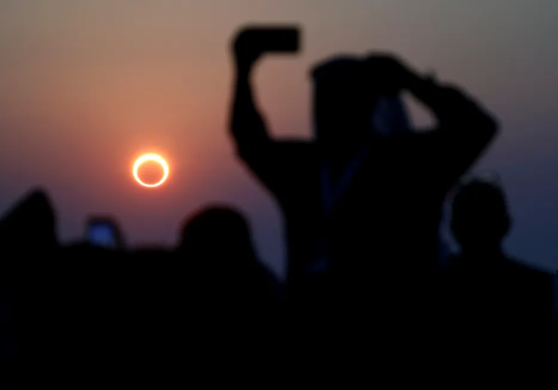 Fenômeno ao redor do sol em Teresina pode ser o anuncio de chuva 