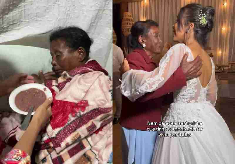 Monique, a neta, ajuda avó Dona Maria, que foi vítima de racismo a vida toda a recuperar a autoestima e aparecer em público - Fotos: reprodução / Instagram @casalreformandodiy