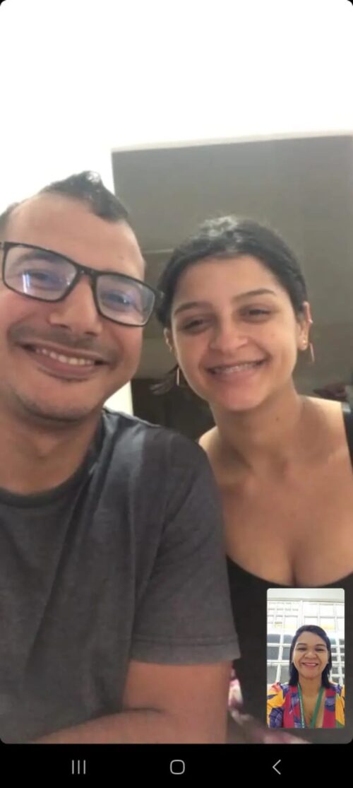 Print do casamento realizado por videochamada em Rondônia - Foto: TJ-RO/Divulgação