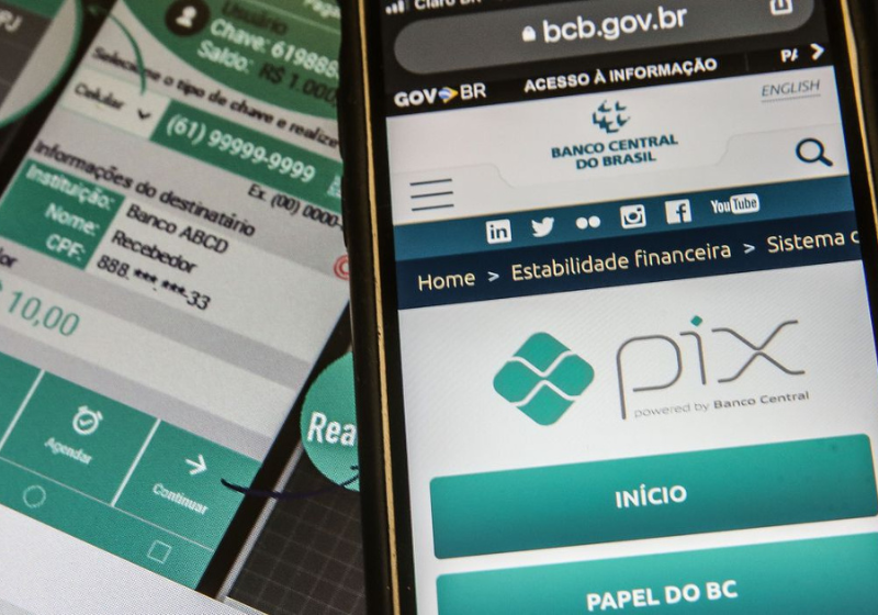 O Pix, na última quarta-feira, registrou um novo recorde de transações realizadas. Foto: Reprodução/Marcello Casal Jr (Agência Brasil).
