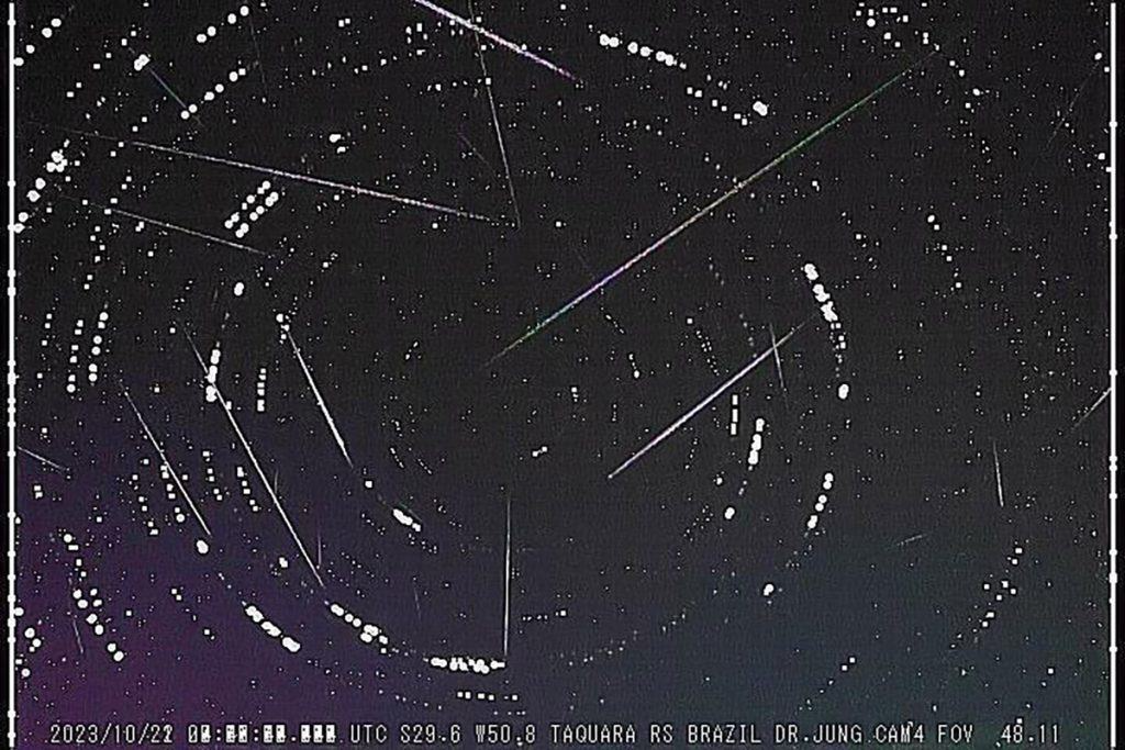 Em Taquara, RS, a chuva foi bem visível. Foto: Reprodução/Carlos Fernando Jung.