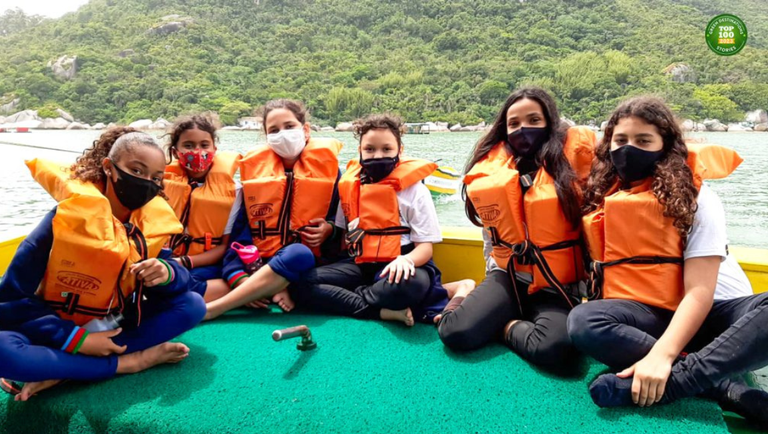 O Projeto “Escola do Mar” em Bombinhas (SC). - Foto: Prefeitura de Bombinhas (SC)