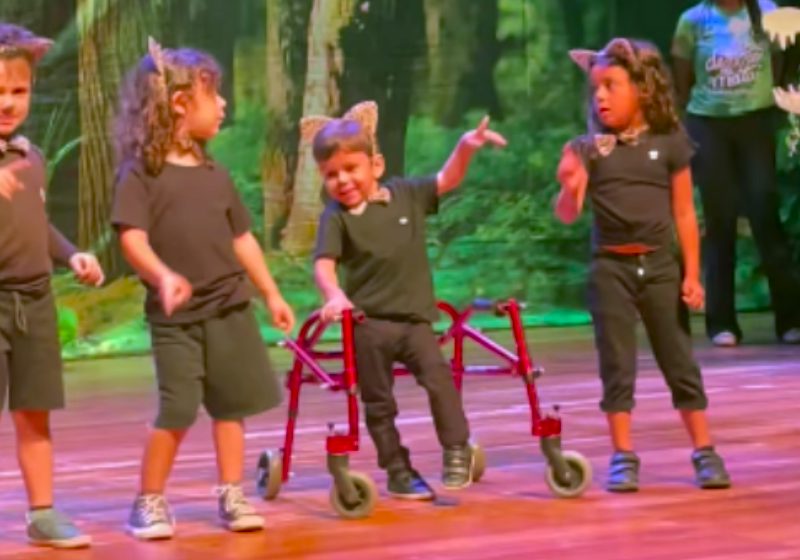 O vídeo que mostra a inclusão do Enzo, um menino de Brasília com paralisia, se apresentando na escola, já teve mais de 285 mil visualizações. - Foto: reprodução / Instagram @souenzoamorim