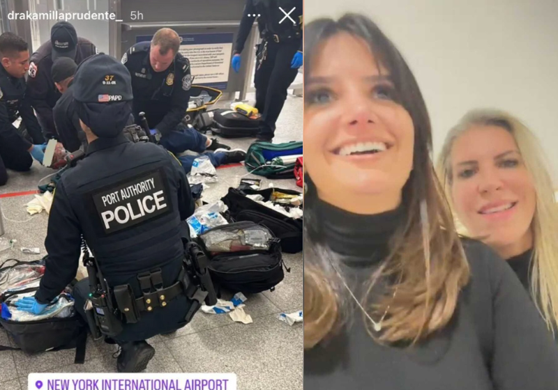 As médicas brasileiras agiram rápido e salvaram um paciente em um aeroporto dos EUA. Foto: Reprodução/Instagram.