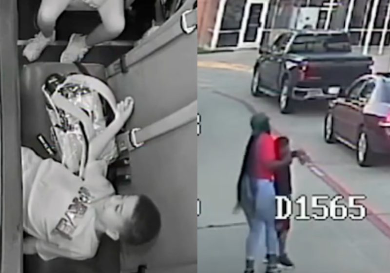 A motorista quando viu o menino engasgado correu com ele para fora do ônibus e fez a manobra de Heimlich - Fotos: reprodução / ABCNews