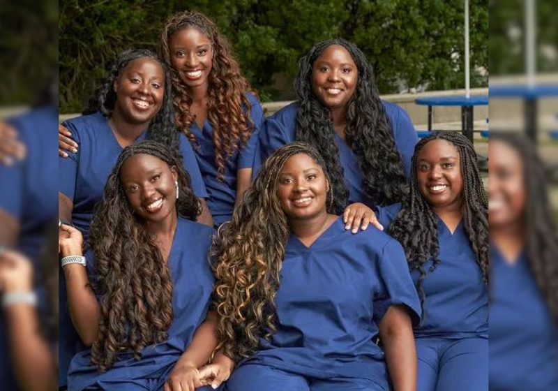 As seis irmãs enfrentaram dificuldades, mas estudaram e se formaram enfermeiras juntas, com apoio da família que nunca desistiu da educação delas. - Foto: Reprodução/People/Angélica Jardiel