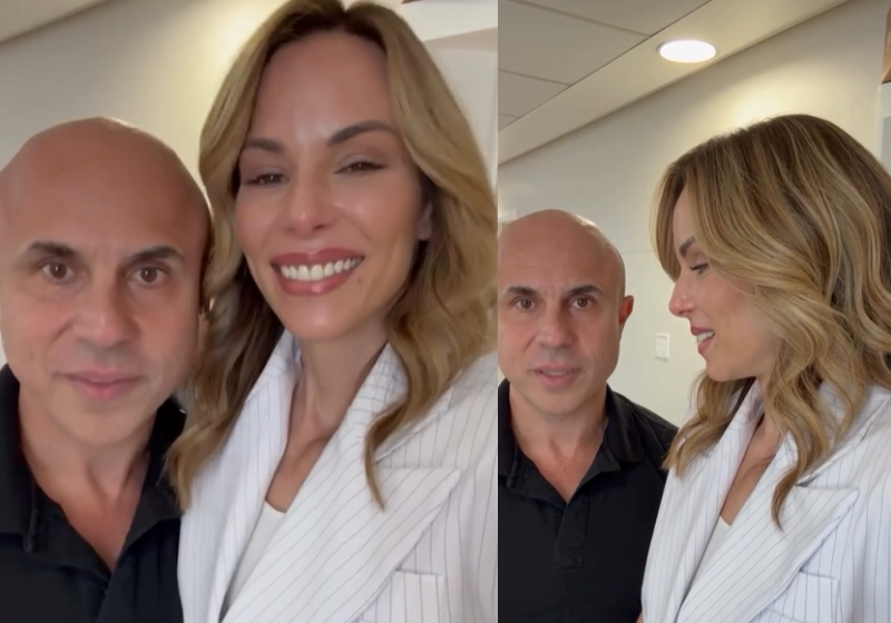 A notícia de que Ana Furtado está curada do câncer foi dada pelo oncologista Fernando Maluf e ela se emocionou em vídeo postado nas redes. - Foto: Reprodução/Ana Furtado/Instagram.