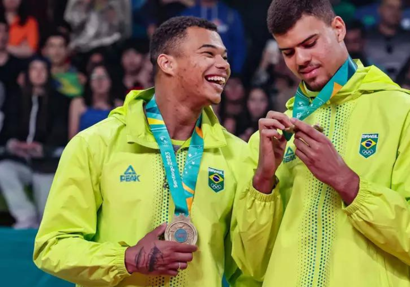 Brasil, no penúltimo dia do Pan do Chile, quebrou o recorde de medalhas na competição. Foto: Reprodução/Wander Roberto (COB).