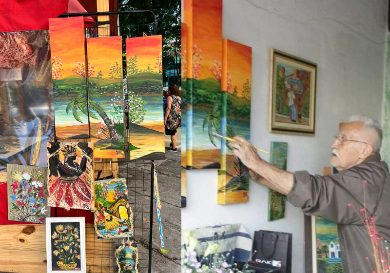 JB Rico é um brasileiro que se reinventou aos 82 anos e hoje faz obras magníficas. Foto: Reprodução/Instagram/@jb.rico41.