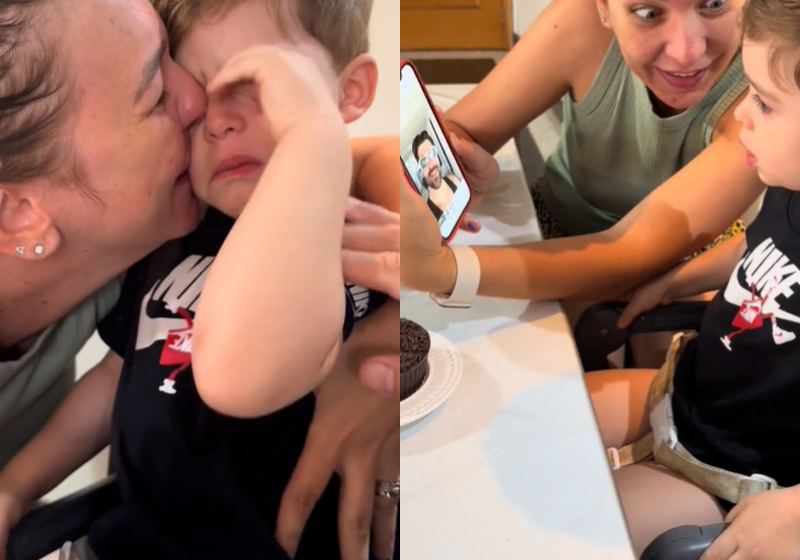 O DJ Alok emocionou o pequeno fã Arthur com um vídeo de parabéns no aniversário de 3 anos da criança. - Foto: reprodução/ TikTok @juliana.mazurok