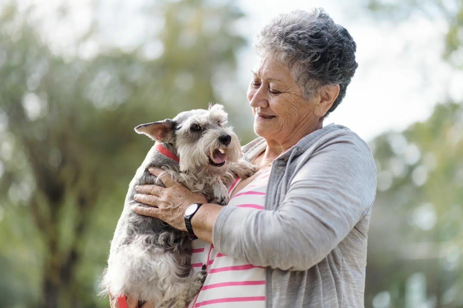 Cuidar de um cão promove a atividade física e a interação social, que são cruciais para a saúde geral do cérebro. - Foto: reprodução/Getty Images/iStockphoto