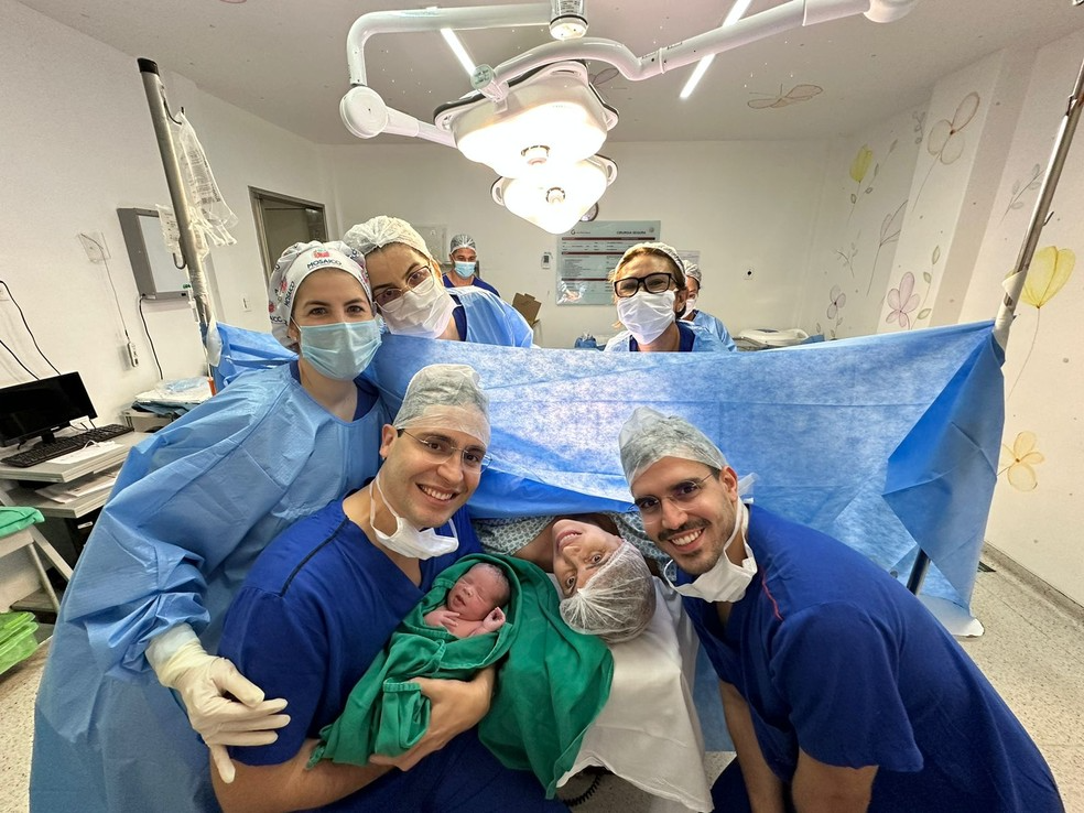 O pequeno Levi nasceu super saudável e agora vai receber muito amor dos pais! Foto: Reprodução/Arquivo pessoal.