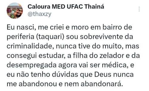 Post de Thainá nas redes sociais. - Foto: reprodução / Instagram