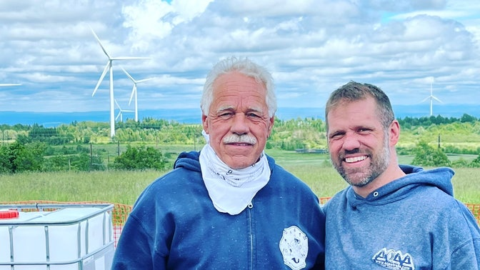 O pai, James Fenrich, foi o segundo doador ainda na infância de Mark. Foto: Reprodução/Arquivo pessoal.