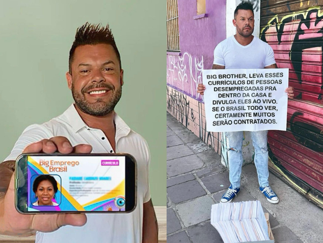 Dessa vez a vaga não é pro BBB! Com referência ao reality, Kaká D’Ávilla criou o Big Emprego Brasil para ajudar pessoas que procuram emprego. - Foto: reprodução/arquivo pessoal