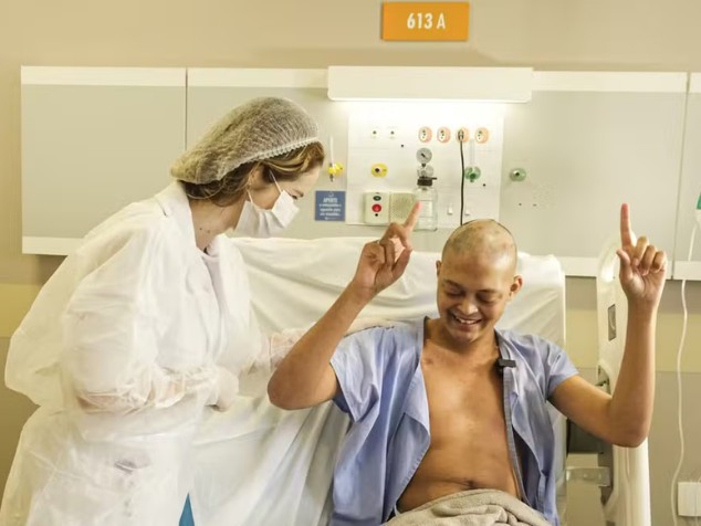 O transplante autólogo de medula óssea foi uma alternativa eficaz no tratamento do linfoma de Hodgkin de Kauan. - Foto: reprodução/Messias Ferreira