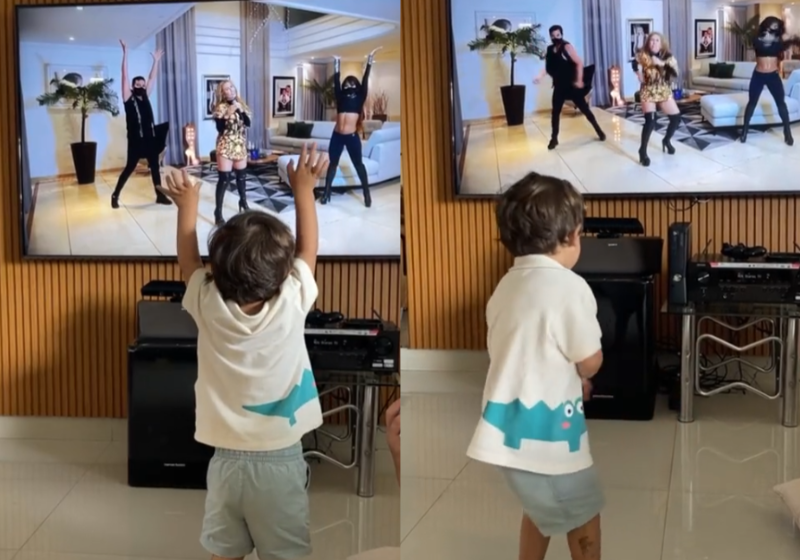 "Eu quero Tacacá". O menino Ítalo pediu, o padrinho colocou a música, ele dançou, viralizou e foi notado pela cantora Joelma. Ela comentou no post do vídeo. - Foto: @oitalodiniz/Instagram.