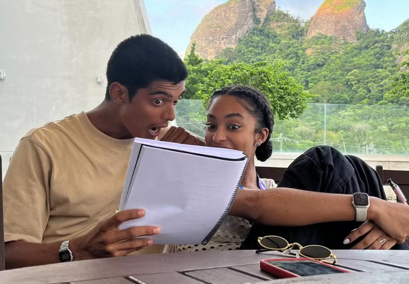 José Duboc encena com Lívia Silva, que faz par com Du em Renascer. - Foto: reprodução/Instagram @liviasilva 