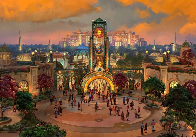 O novo parque da Universal vai ter mais de 50 atrações e mistura personagens da Nintendo com Harry Poter. Foto: Universal.