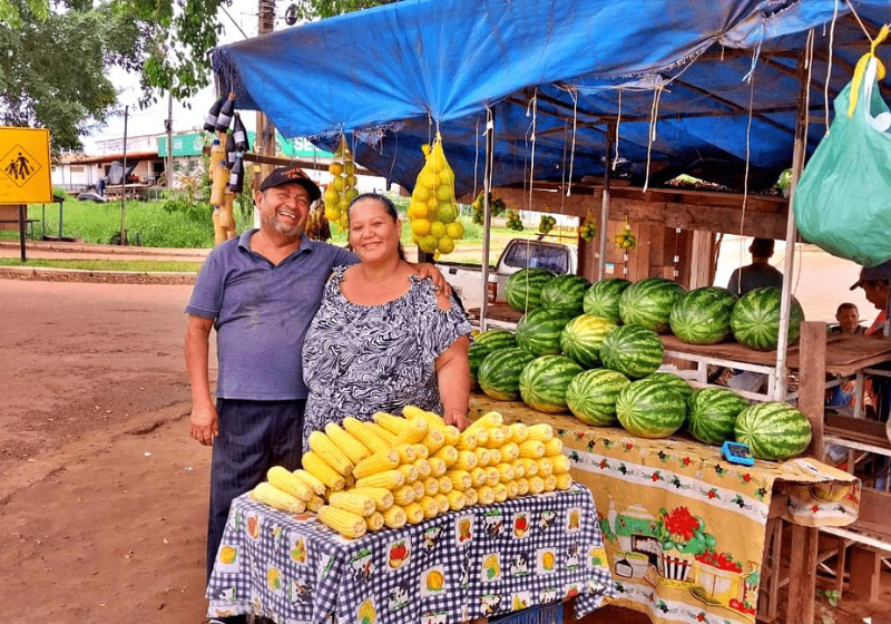 A vendedora de frutas foi aprovada em um concurso para ser professora. Foto: Ac 25 horas.