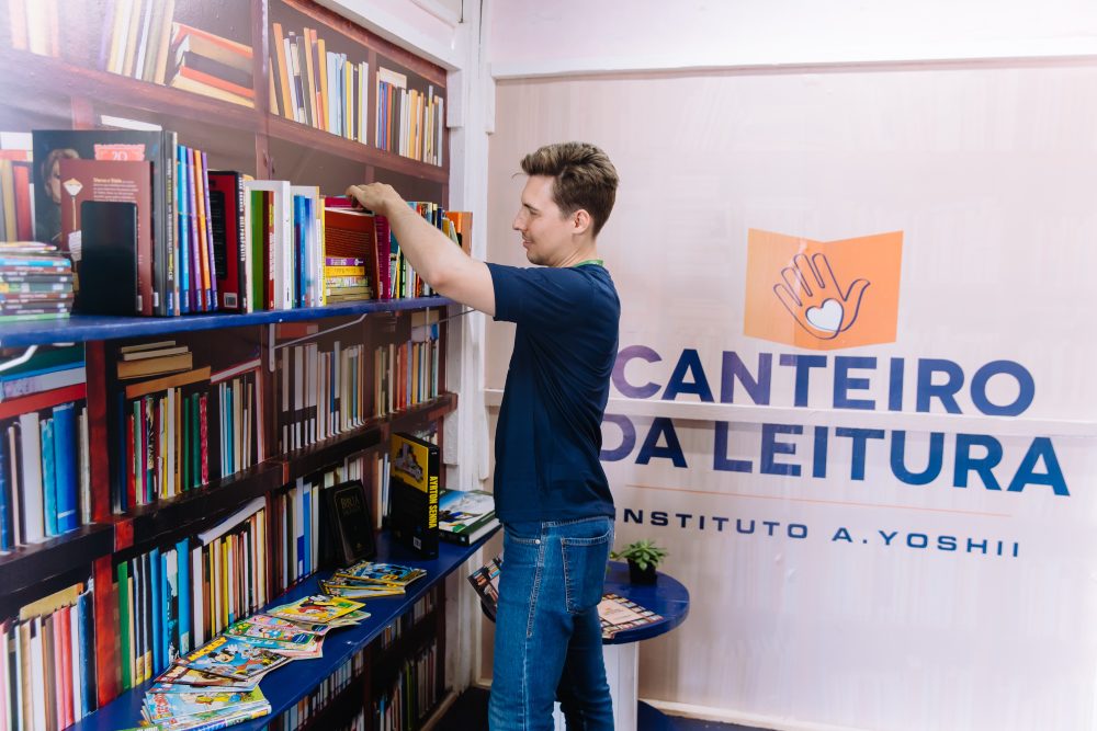 Os Canteiros de Leituram ficam disponíveis durante toda a obra. Foto: Grupo A.Yoshii.