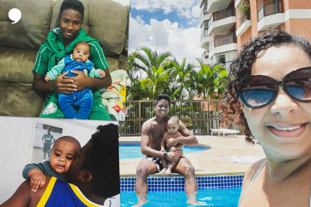 O atacante escreveu toda a trajetória da família para o pequeno. - Foto: Arquivo pessoal 