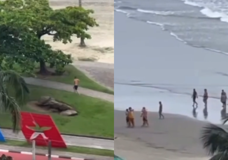 O bombeiro, mesmo de folga, saiu correndo do próprio apartamento para salvar o adolescente que se afogava na praia. Foto: Rosângela Veja.