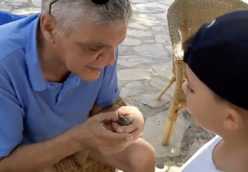 O vídeo mostra o homem tentando a todo custo salvar o pardal com manobras RCP. Olha a carinha dele de determinado! - Foto: reprodução/ YouTube Costakis Constantinou